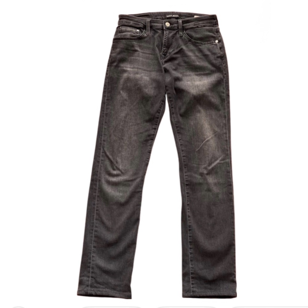 Mavi Men's Straight Jeans in Charcoal Black Wash